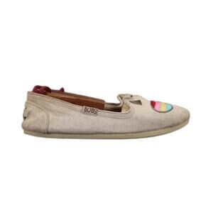 Skechers Shoes Womens 6.5 Flats Bobs For Cats Slip On Casual Rainbow Comfort Tan